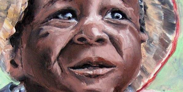 ENFANT . huile couteau