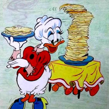 Grandma Duck (gouache)