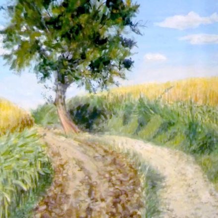 Route de campagne (gouache)