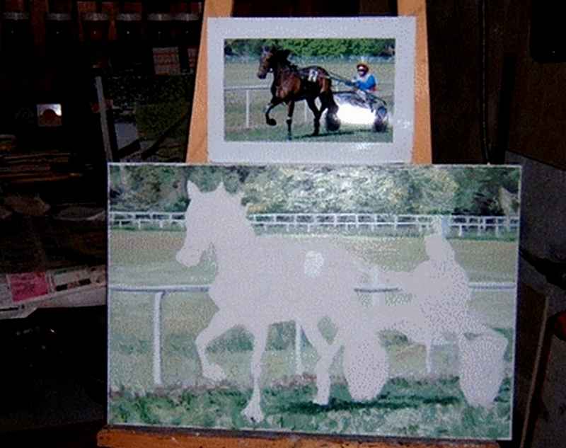 LURABELLE DES LACS . trotteur (peinture)