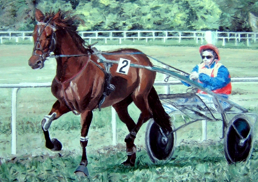 LURABELLE DES LACS . trotteur (peinture)