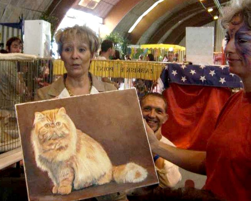 HUGUE GRANT . Persan roux (peinture)