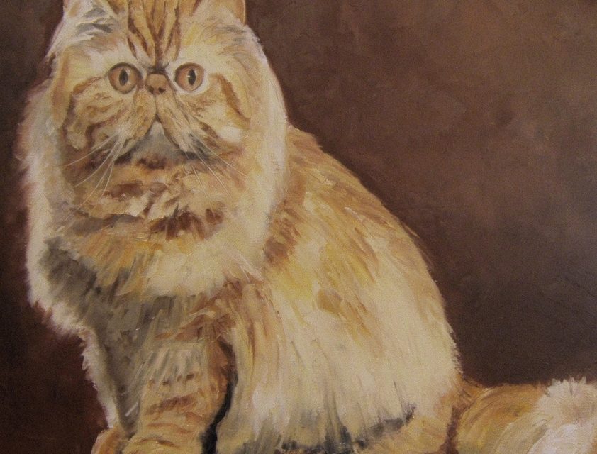 HUGUE GRANT . Persan roux (peinture)