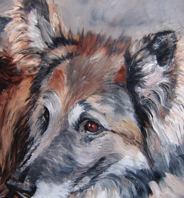 NELLE . berger allemand (peinture)