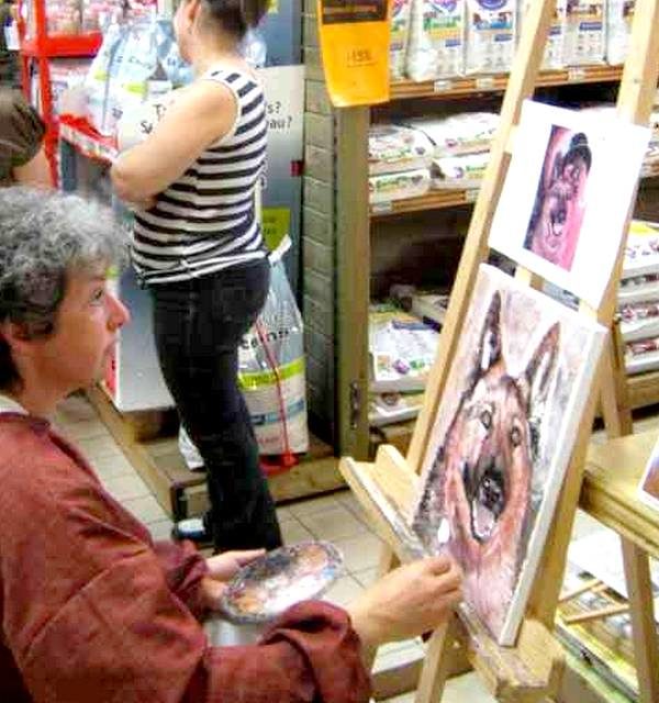 BERGER ALLEMAND (peinture)