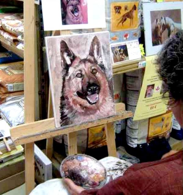 BERGER ALLEMAND (peinture)