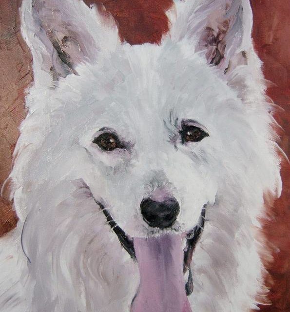 BOCKLIN . Berger blanc suisse (peinture)
