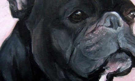 BOULEDOGUE FRANCAIS . huile couteau