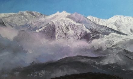 MASSIF CANIGOU . huile couteau