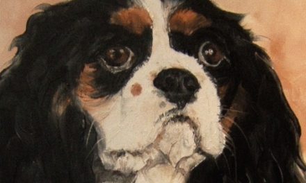 CAVALIER KING CHARLES . huile couteau