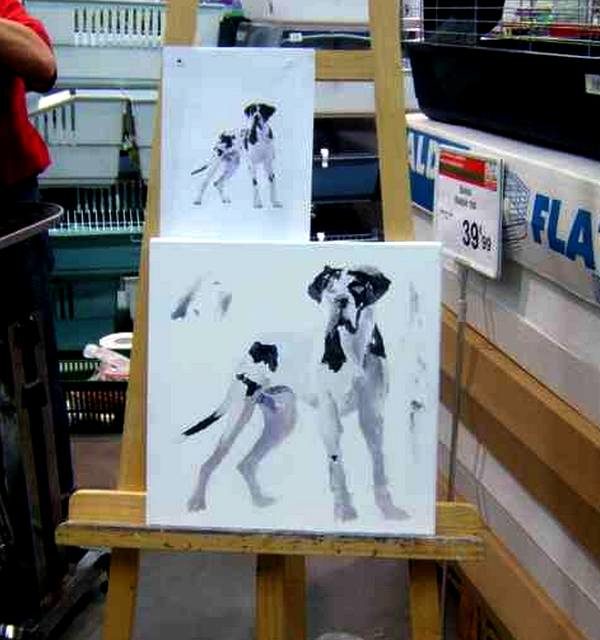 DOGUE ALLEMAND (peinture)