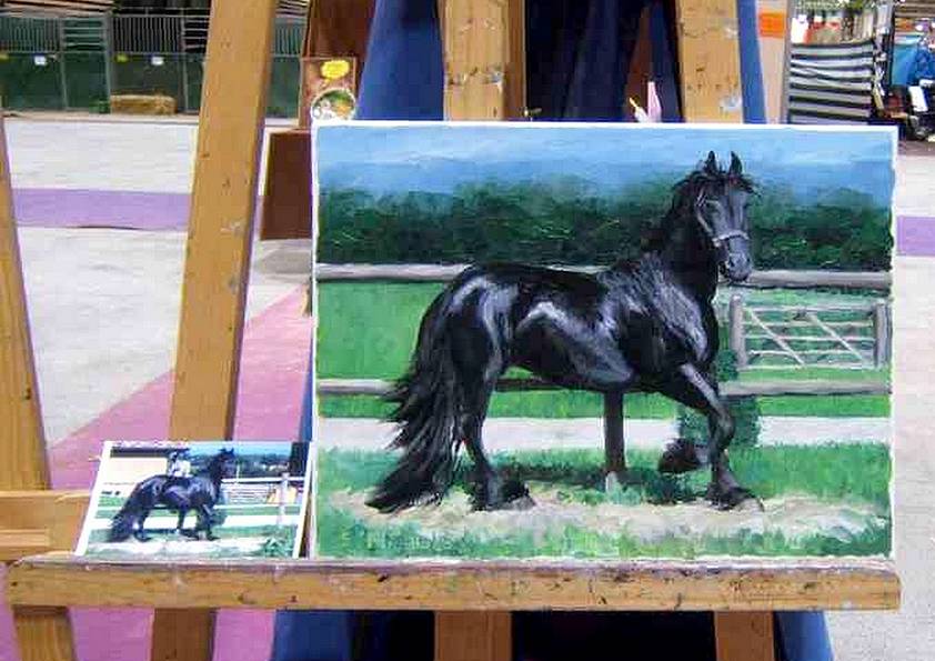 REISTE . Frison noir (peinture)