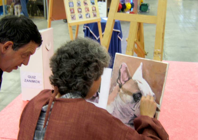 THEO D'OR . Bouledogue français (peinture)