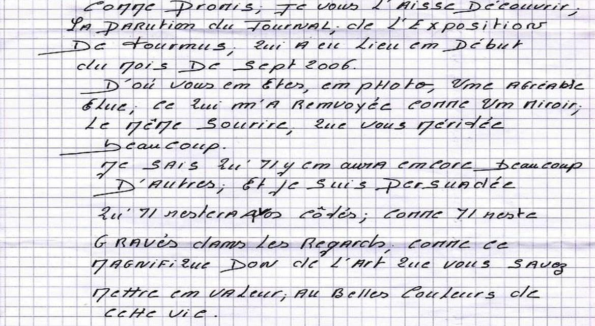 Exposition TOURNUS . 1ère Edition ARTS EN FÊTE (lettre)