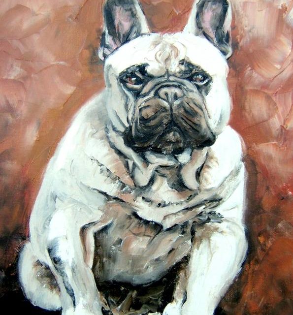VANAHAUS . Bouledogue français (peinture)