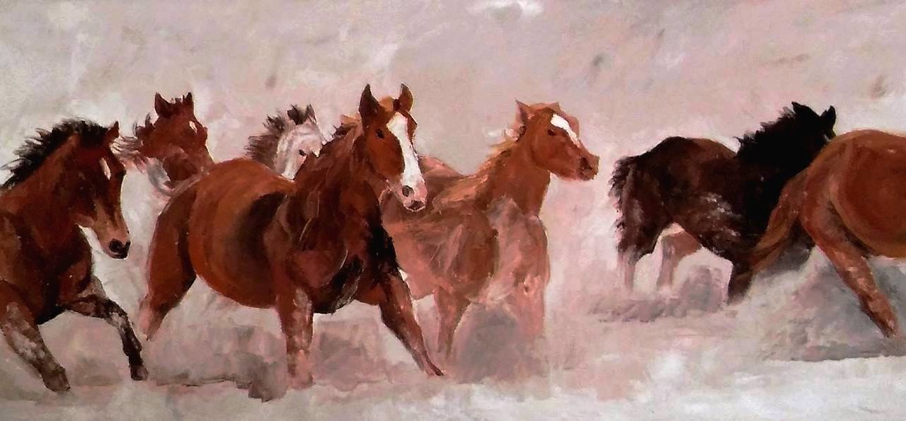 AU GALOP (peinture)