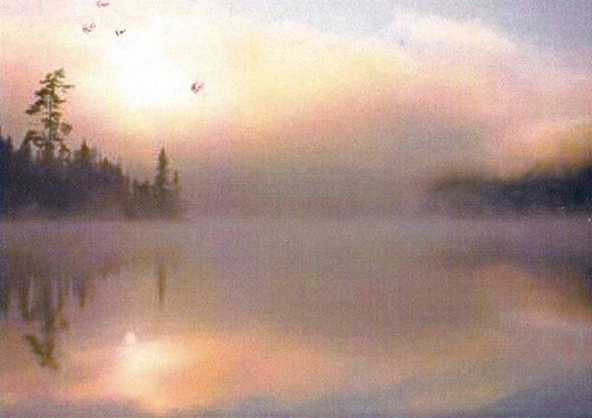 AUBE SUR LE LAC (original)