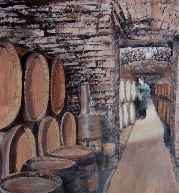 CAVE A VINS (peinture)