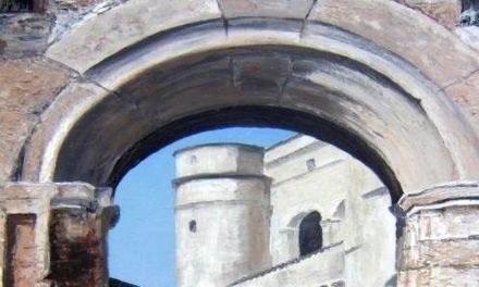 CHATEAU DU BARROUX . huile couteau