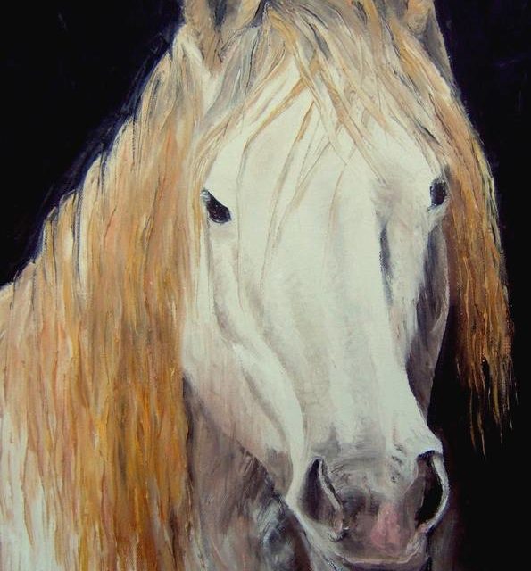 CHEVAL ROUX (peinture)