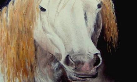 CHEVAL ROUX . huile couteau