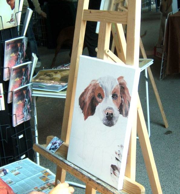 EPAGNEUL à la bécasse (peinture)