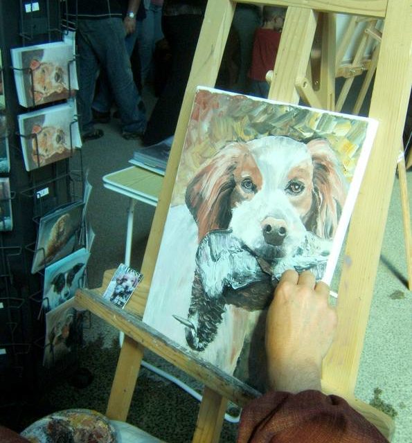 EPAGNEUL à la bécasse (peinture)