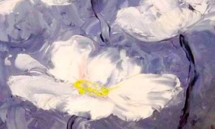 FLEURS . huile couteau