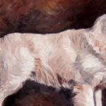 GOLDEN RETRIEVER . huile couteau