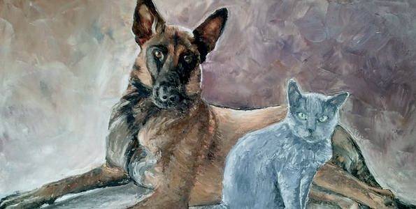 JIDAD et TOM . huile couteau