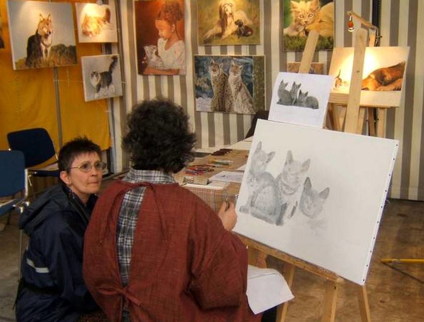 LES 3 CHARTREUX (peinture)