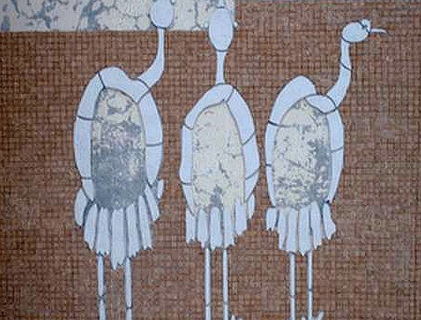 LES 3 ECHASSIERS (mosaïque extérieure)