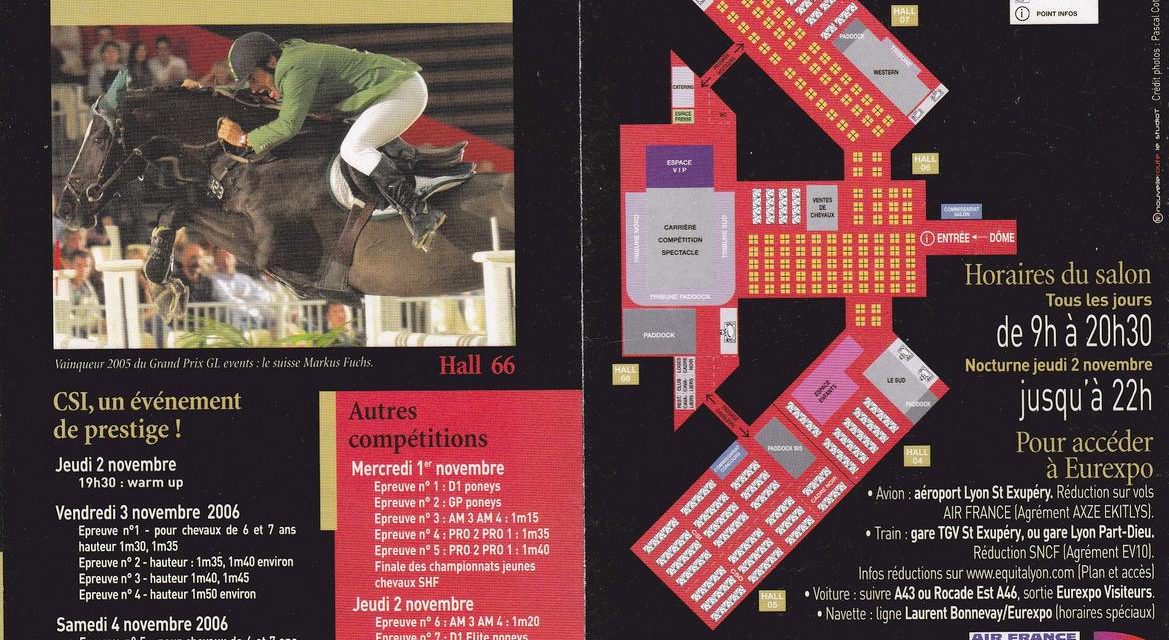 Salon du cheval & du poney LYON EUREXPO . 12ème Edition (brochure)