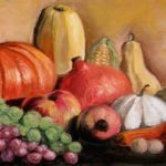 NATURE MORTE . huile couteau