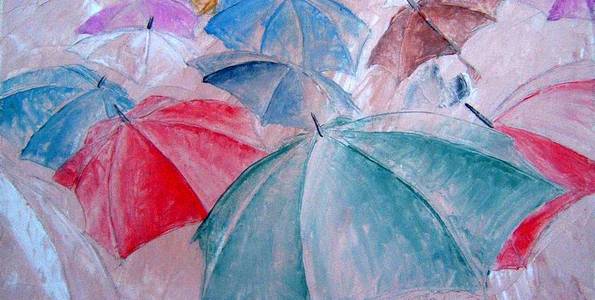 PARAPLUIES . huile couteau