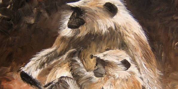 SINGES . huile couteau