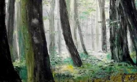 SOUS BOIS . huile couteau