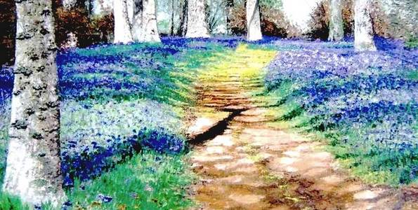 SOUS BOIS . huile couteau