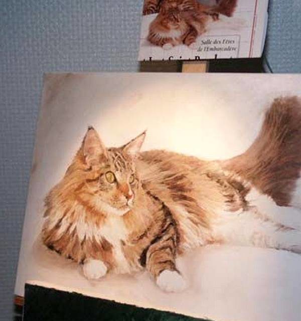 Exposition Féline Internationale St JUST St RAMBERT. 1ère Edition (peinture)