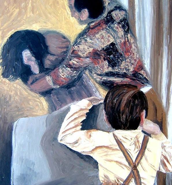 VIOLENCE CONJUGALE (peinture)