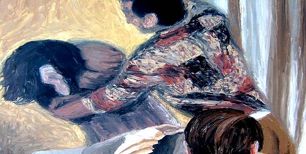 VIOLENCE CONJUGALE . huile couteau