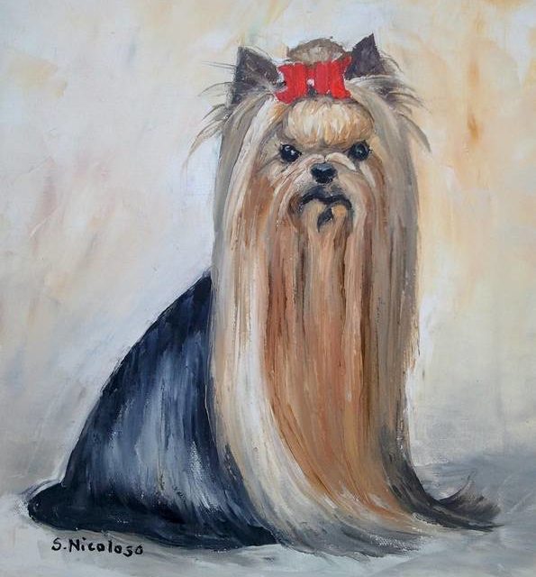 YORKSHIRE TERRIER (peinture)
