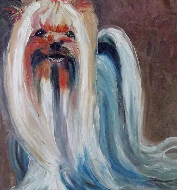 YORKSHIRE TERRIER (peinture)