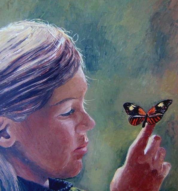 CHARME DU PAPILLON (peinture)