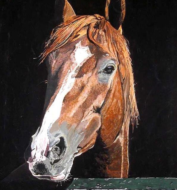 CHEVAL (gouache)