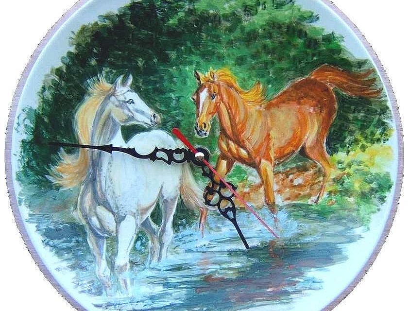 LES 2 CHEVAUX (gouache)