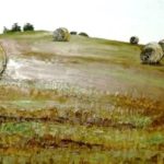 MEULES DE FOIN . huile couteau