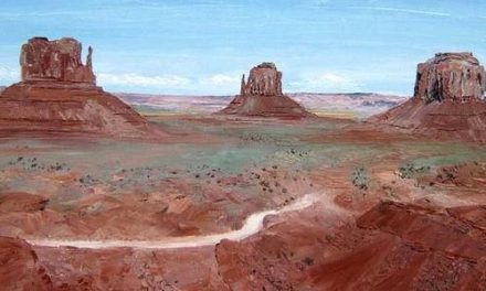 MONUMENT VALLEY . huile couteau