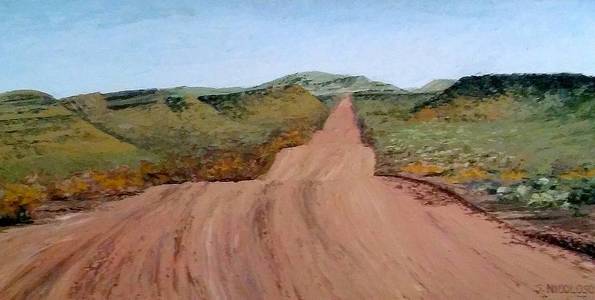 ROUTE AUSTRALIENNE . huile couteau